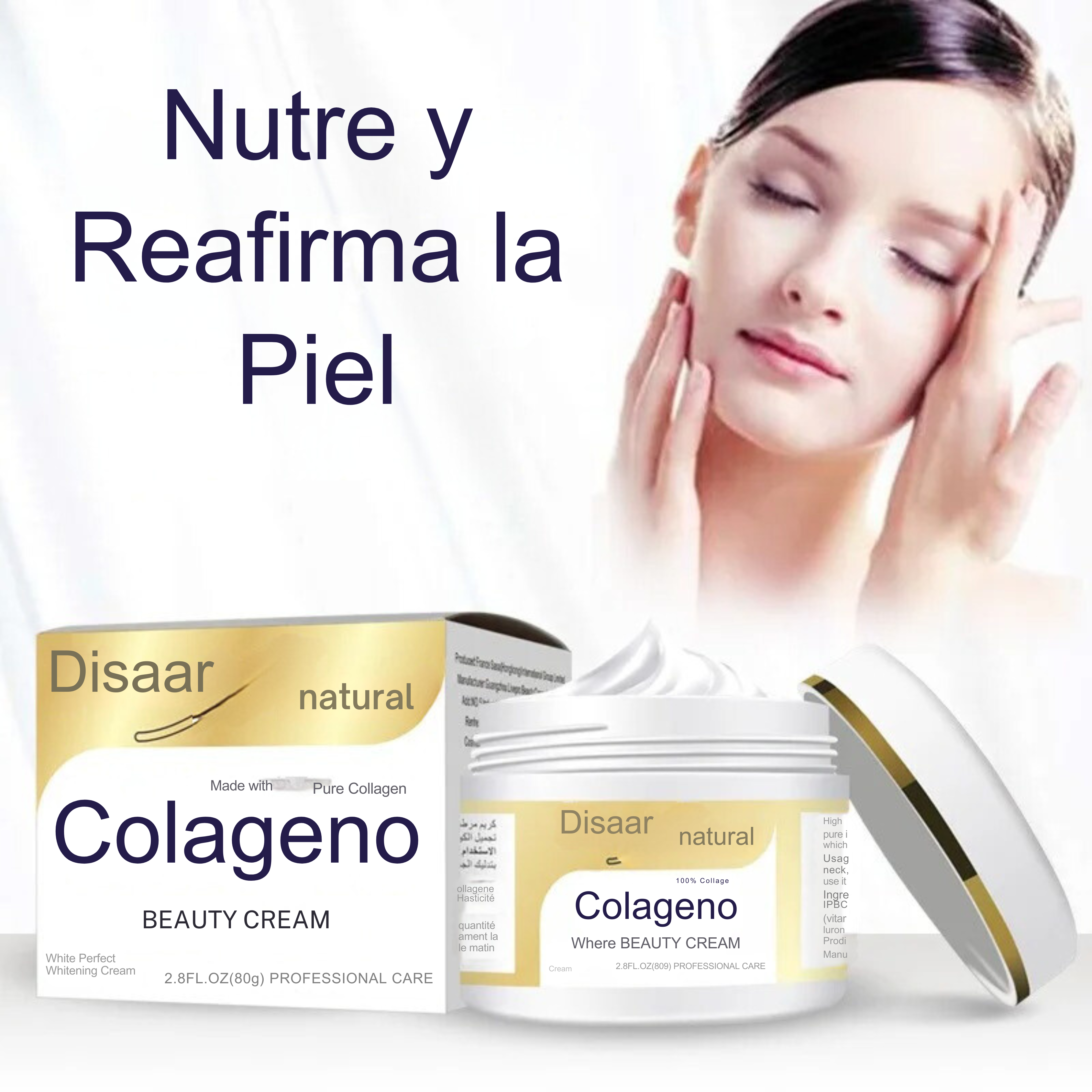 Crema Blanqueadora Facial Con Colageno (Envio gratis y Paga en Casa)